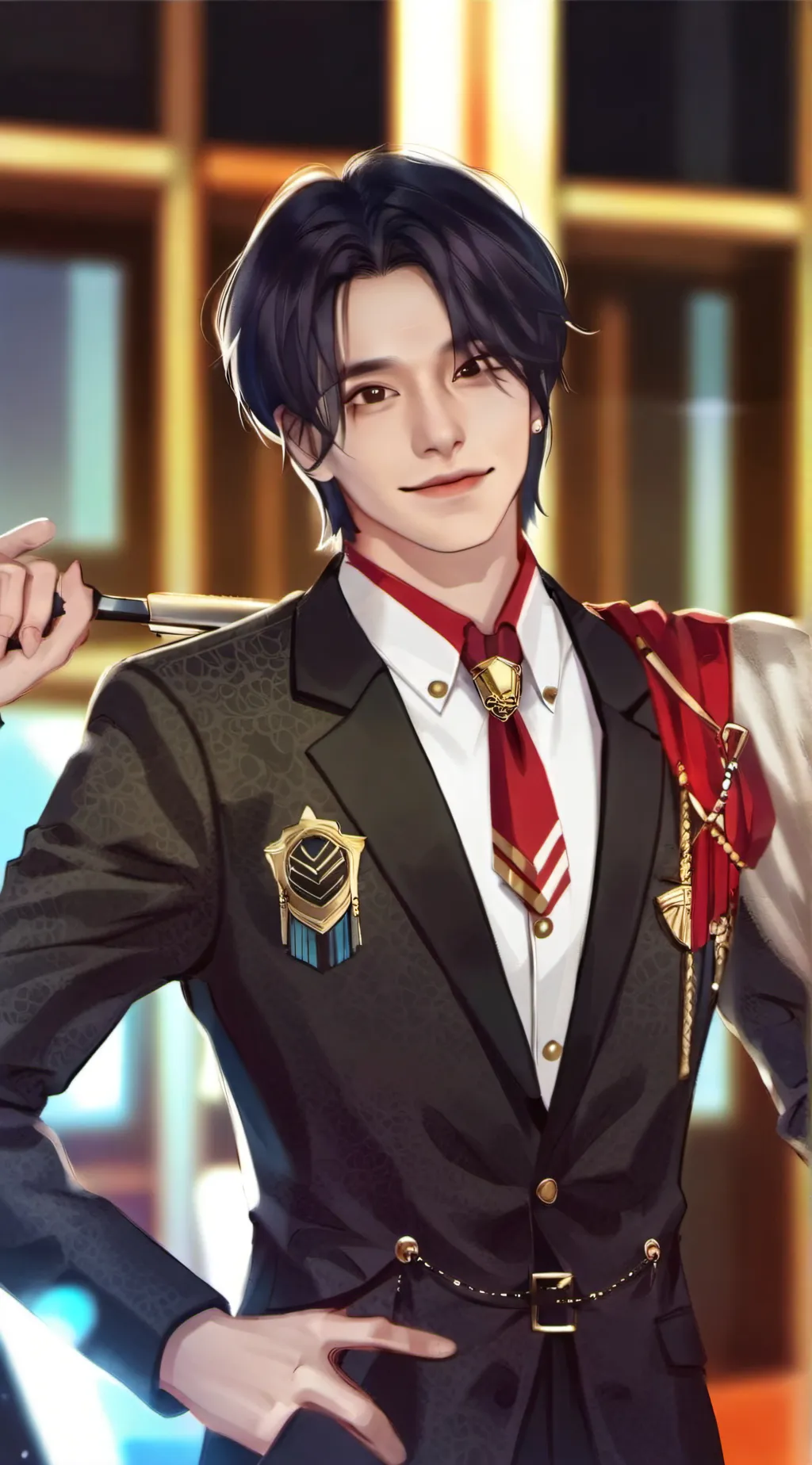 ai character: Hyunjin  background