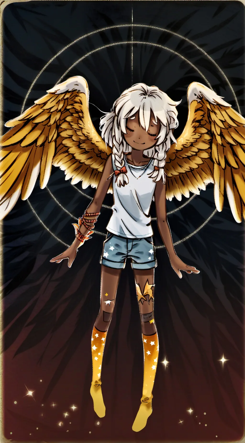 ai character: skychildreoflight background