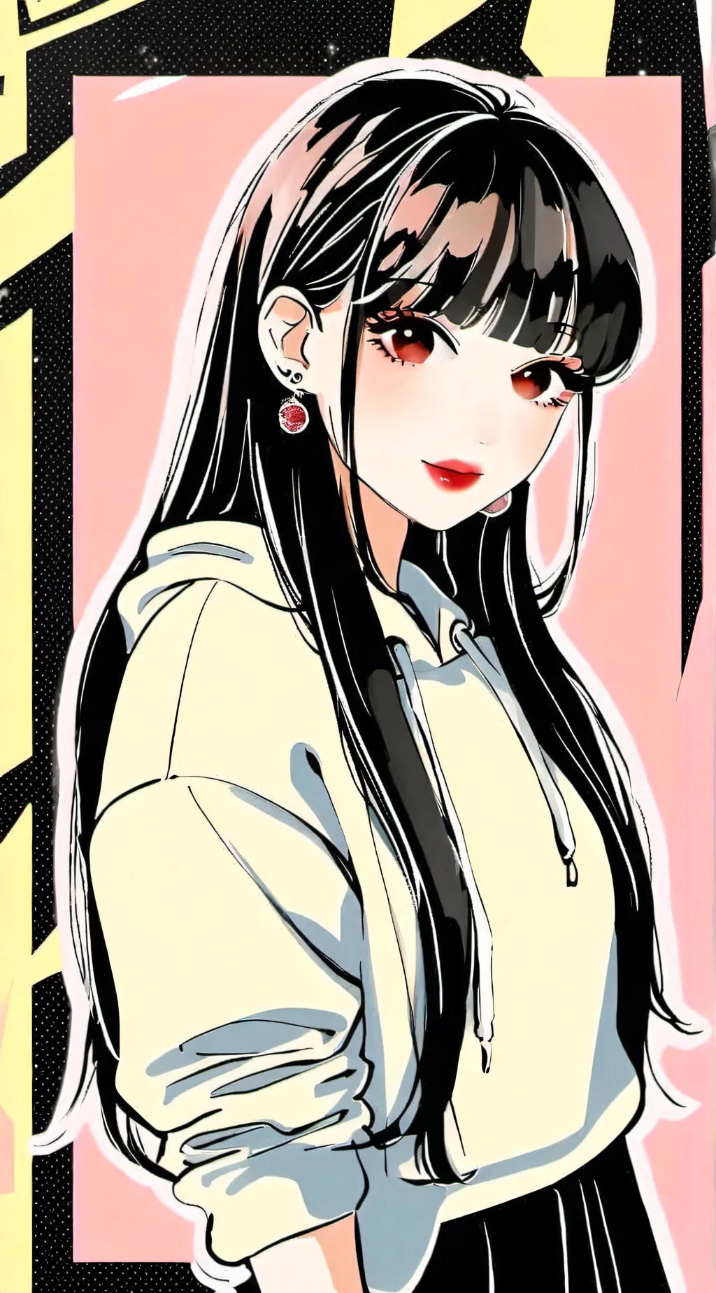 ai character: Geometry dash  background