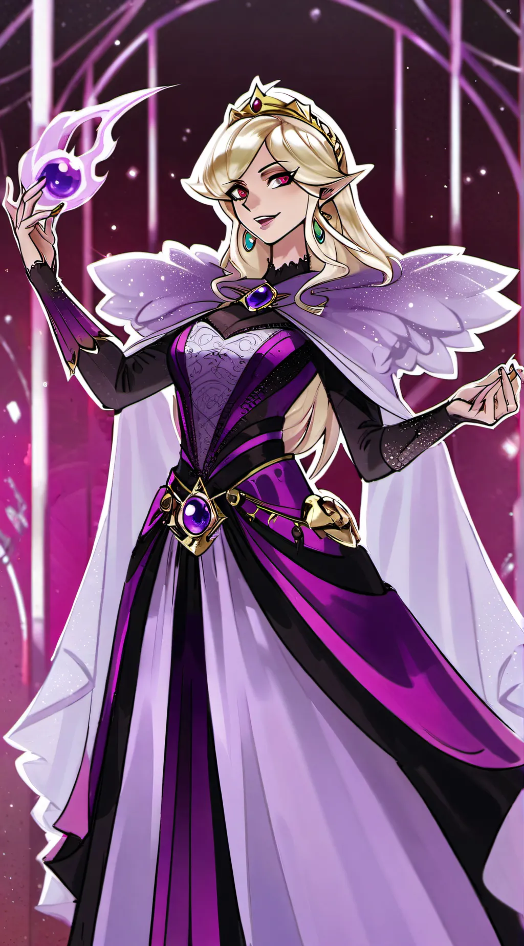 ai character: Evil Rosalina  background