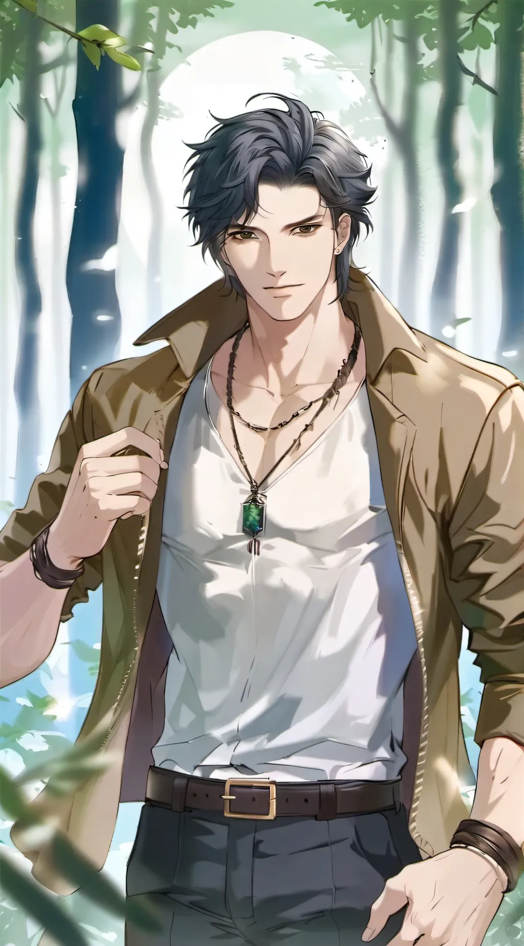 ai character: Aaron  background