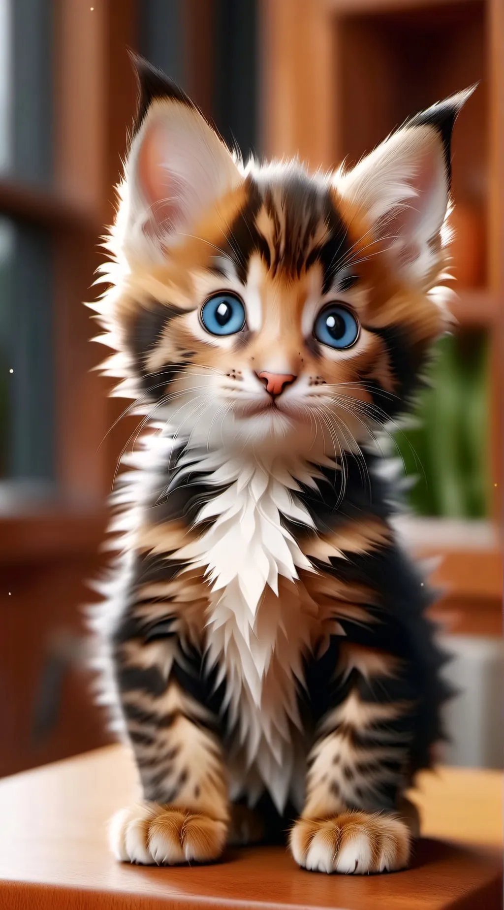 ai character: Kitten  background