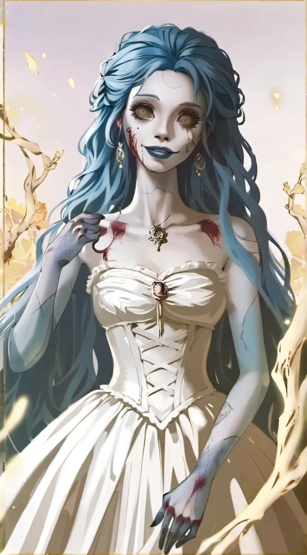 ai character: Emily|corpse bride background