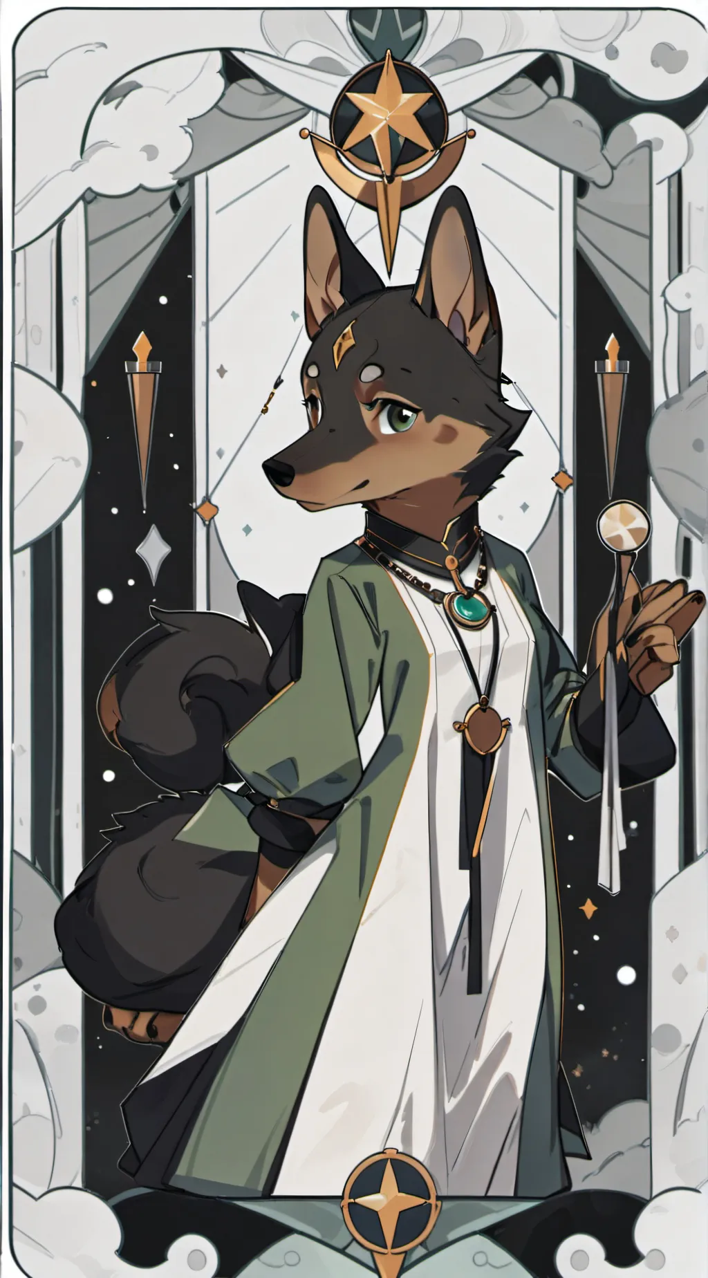 ai character: 1763.  background