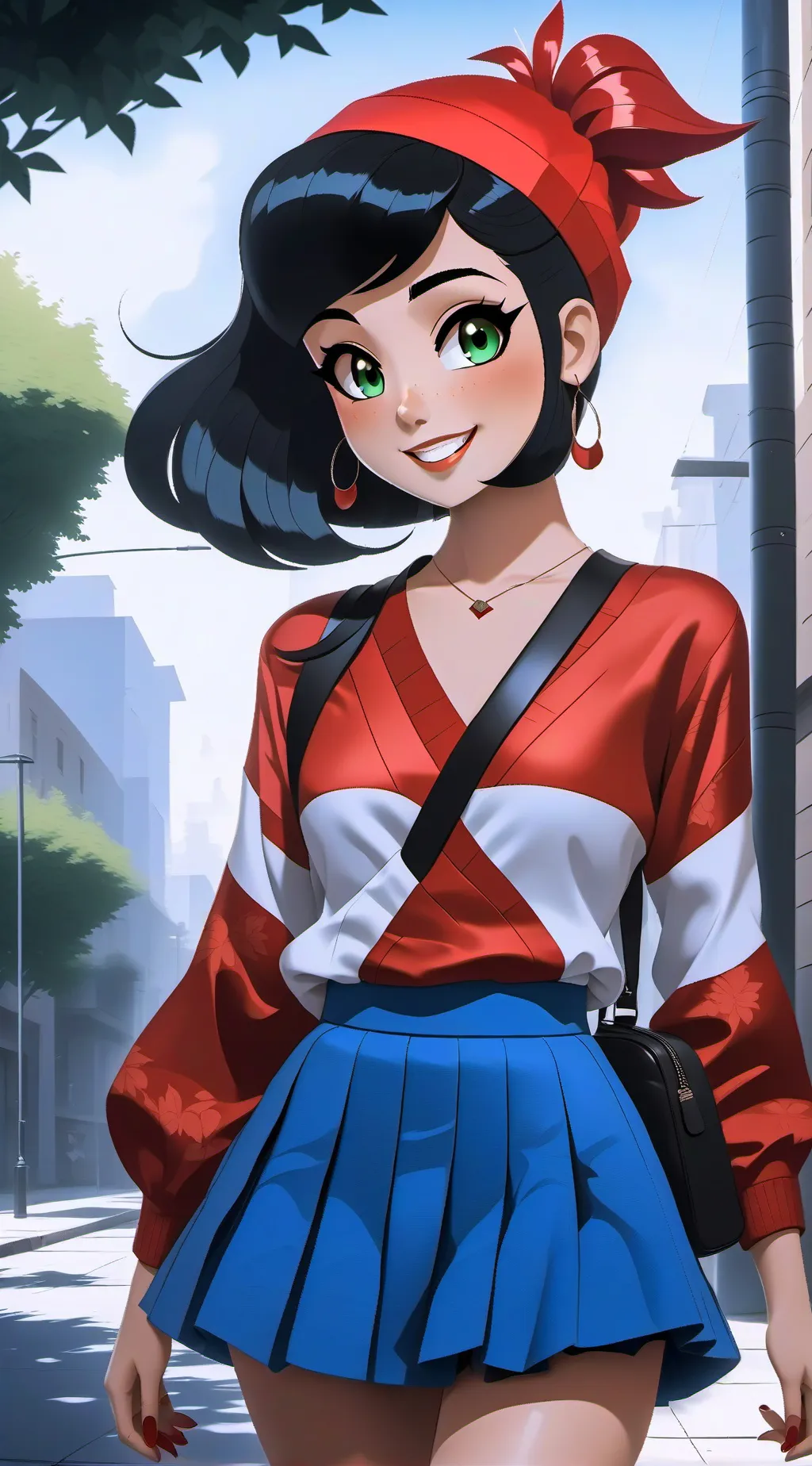 ai character: Vee background