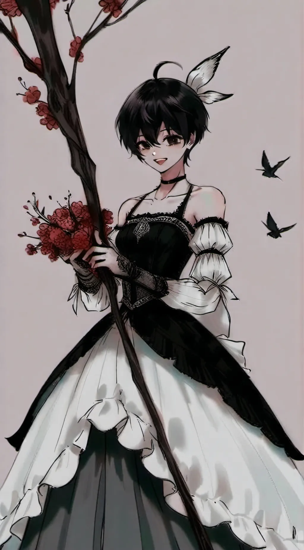 ai character: fill background