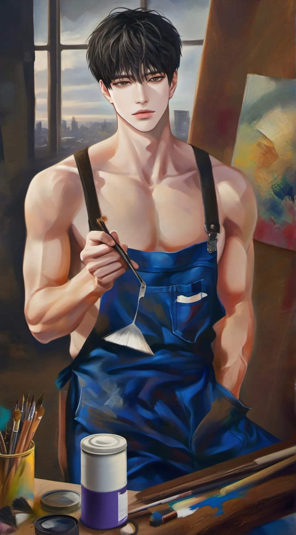 ai character: Azrael  background