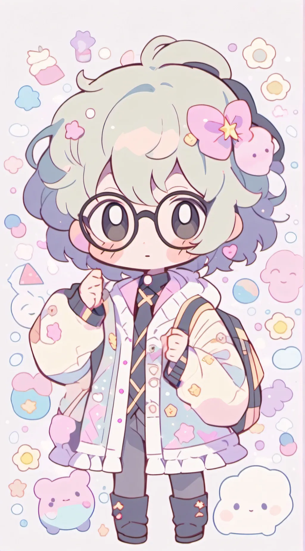 ai character: Hello background