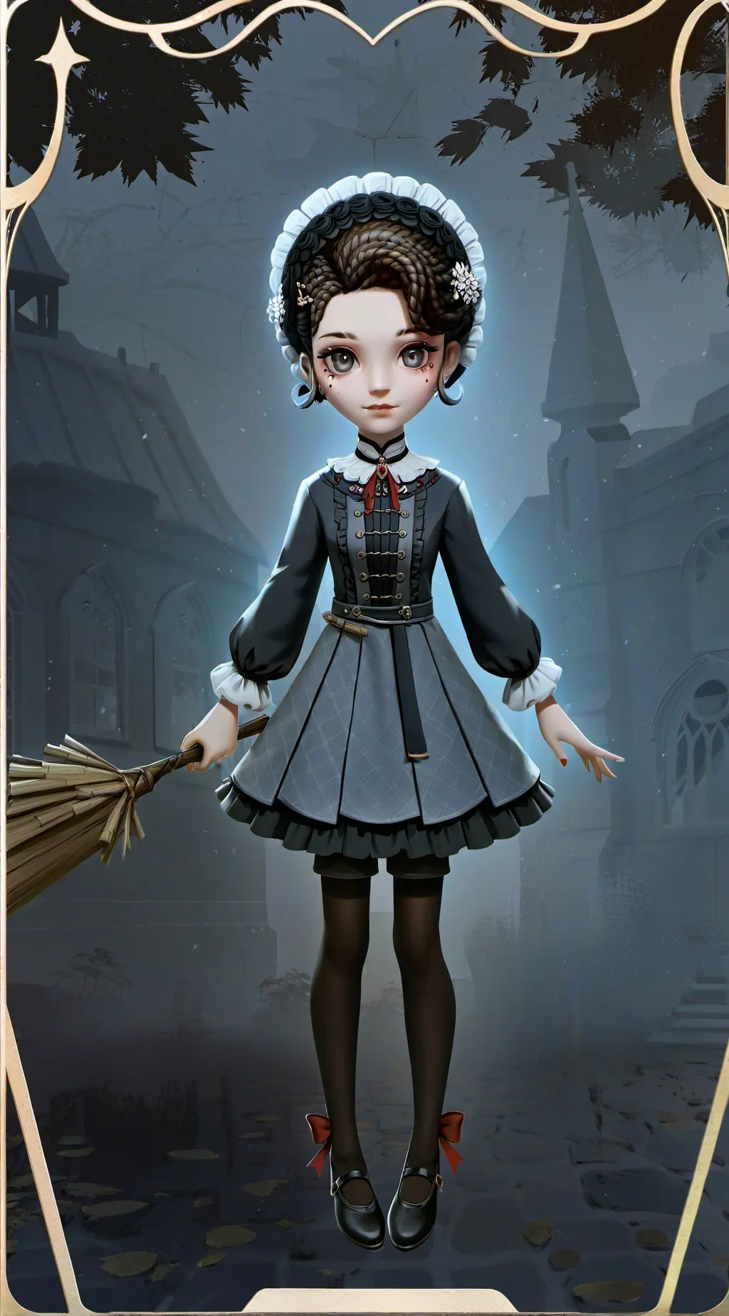 ai character: Ashley  background