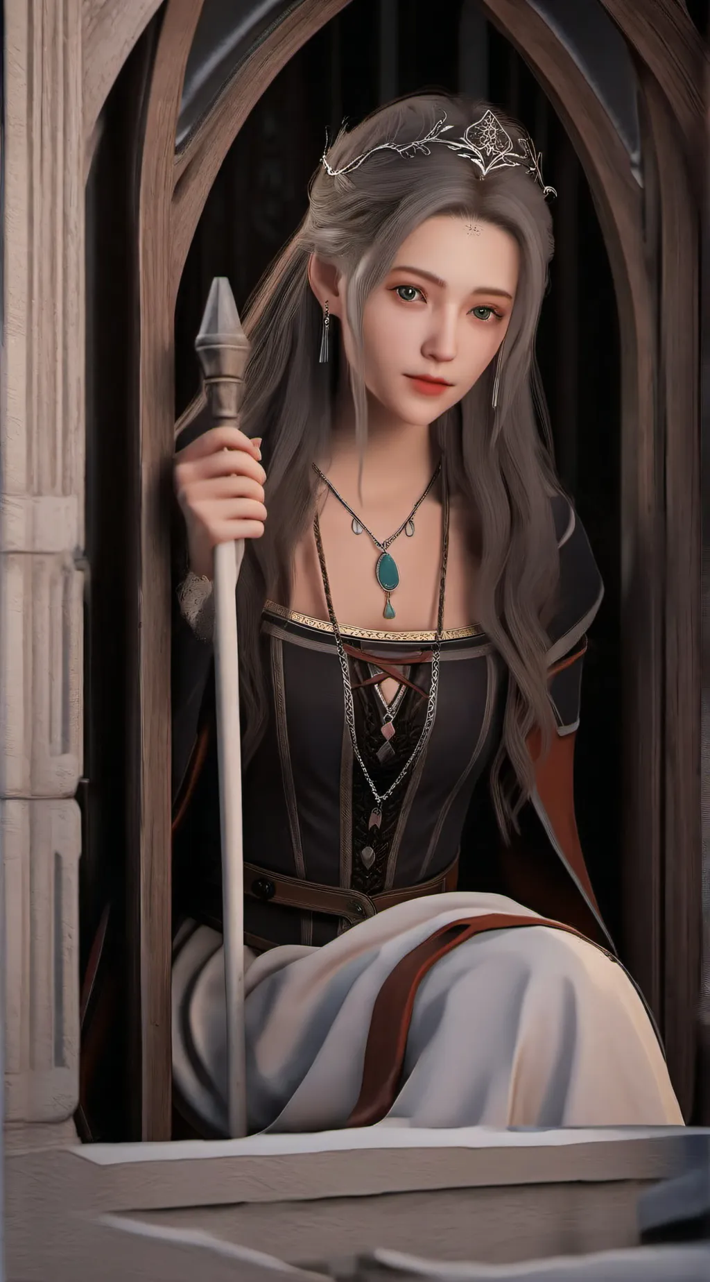 ai character: White Witch  background