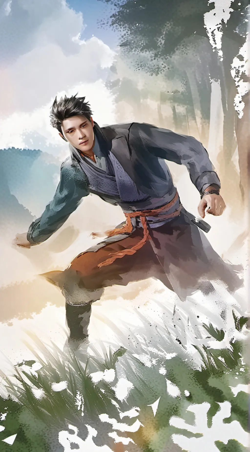 ai character: making funny voice background