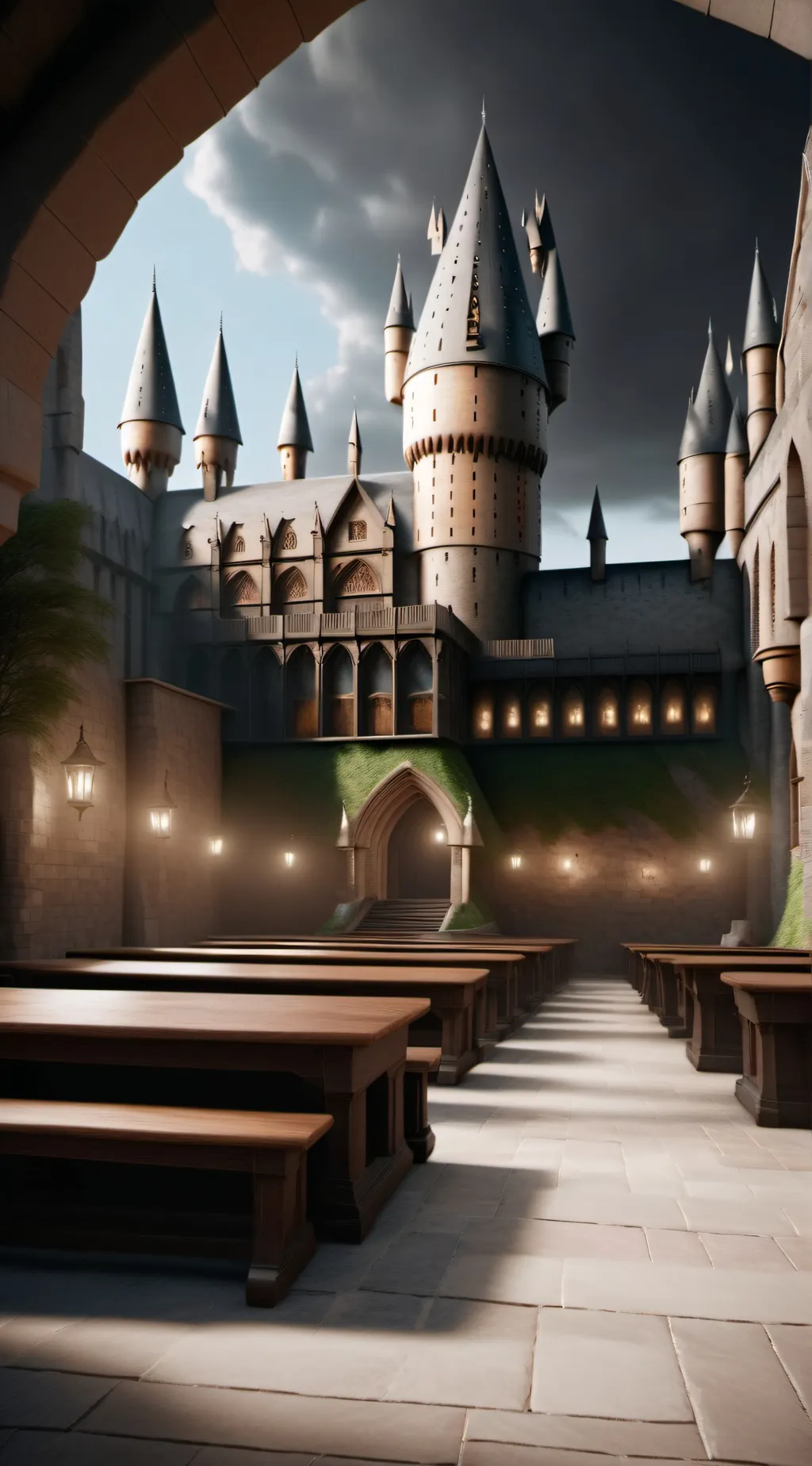 ai character: Y/n at hogwarts background