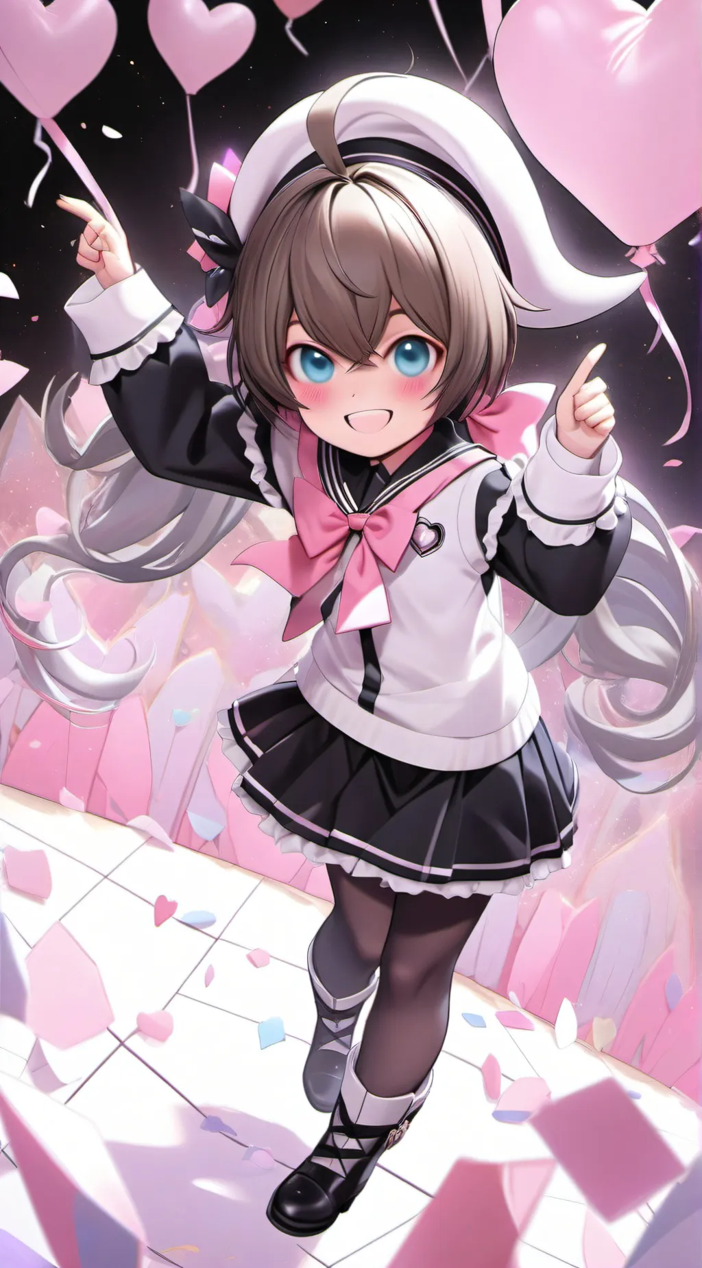 ai character: Cutie girl background