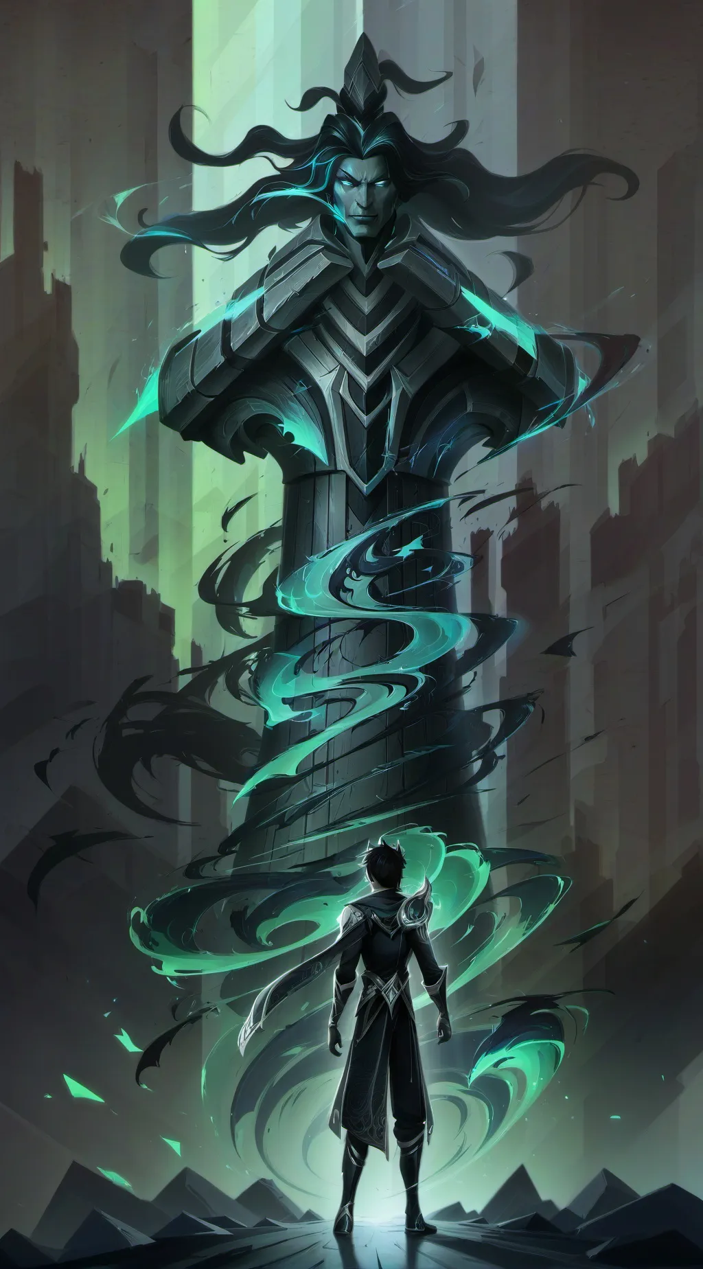 ai character: THE MUIL background