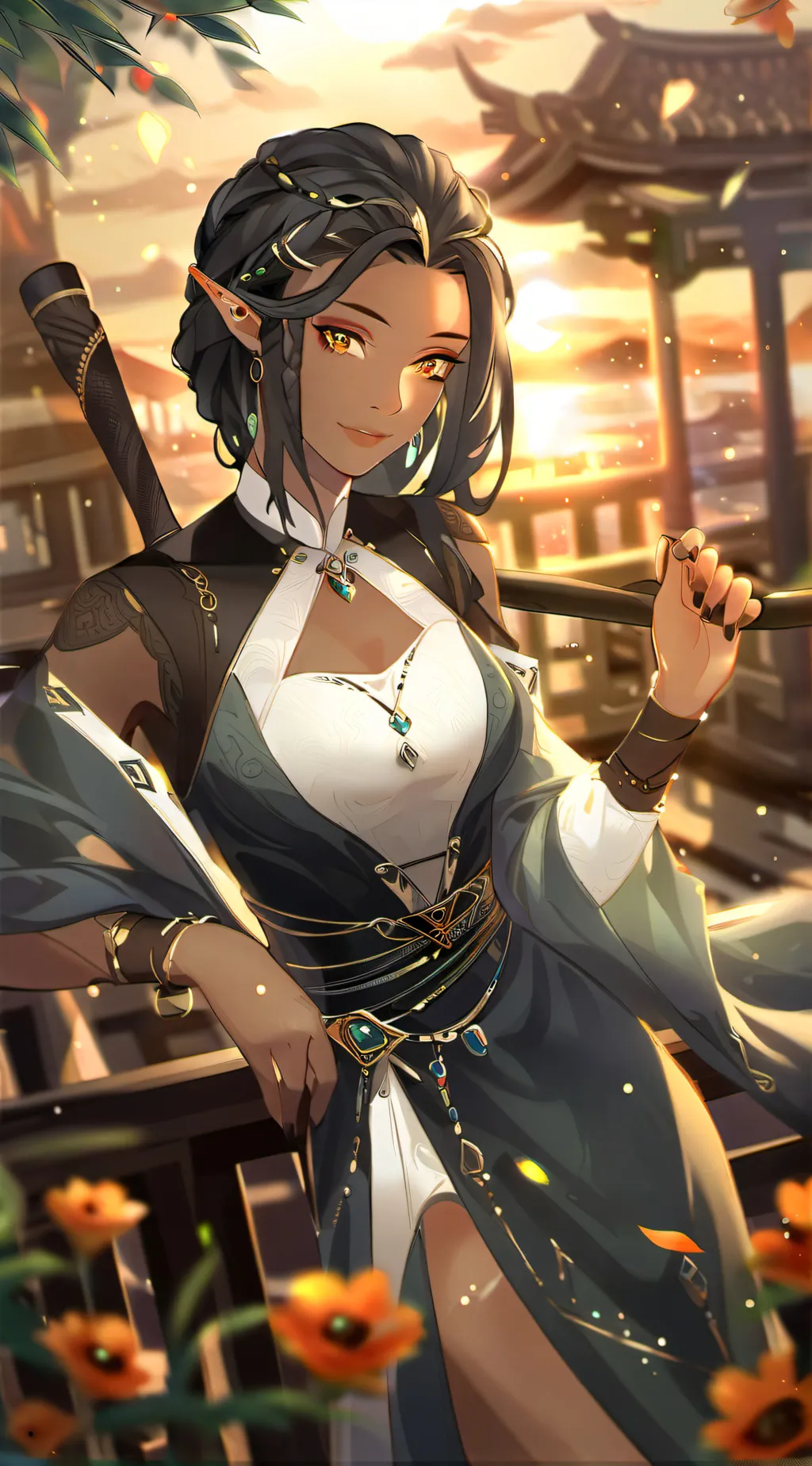 ai character: Flamia M.  background