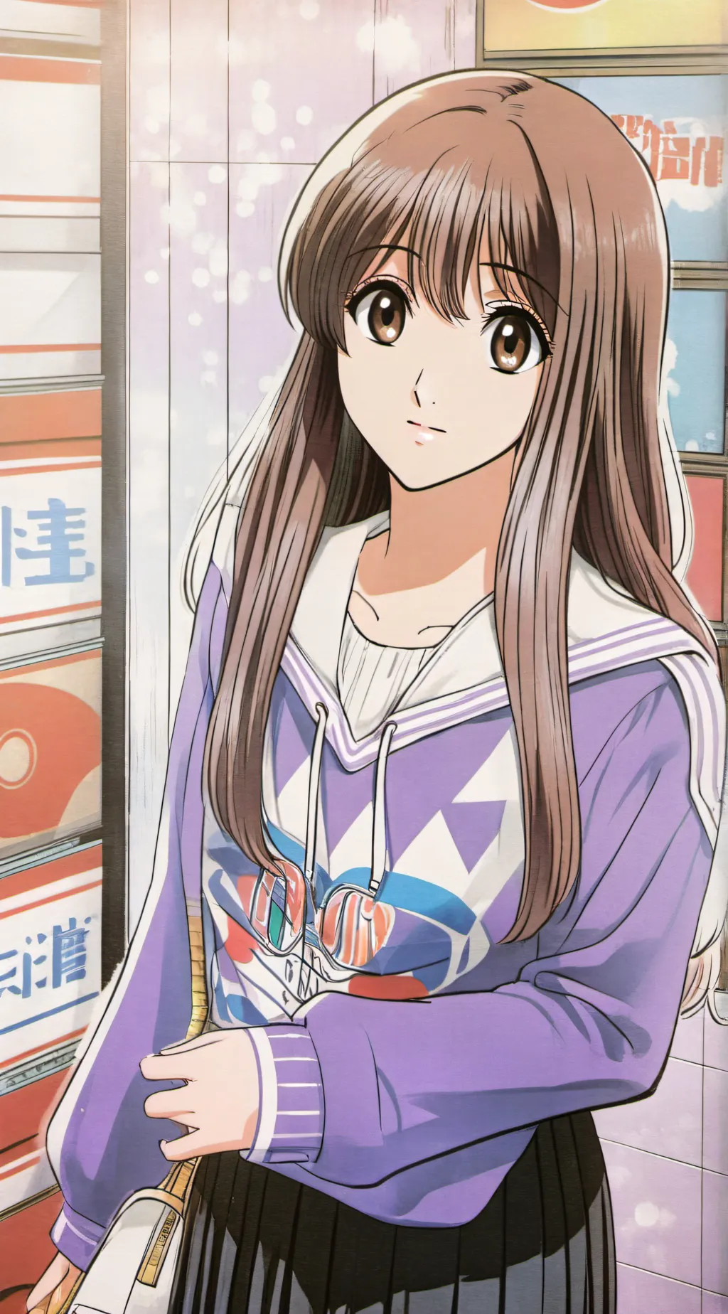 ai character: Avy (best friend) background