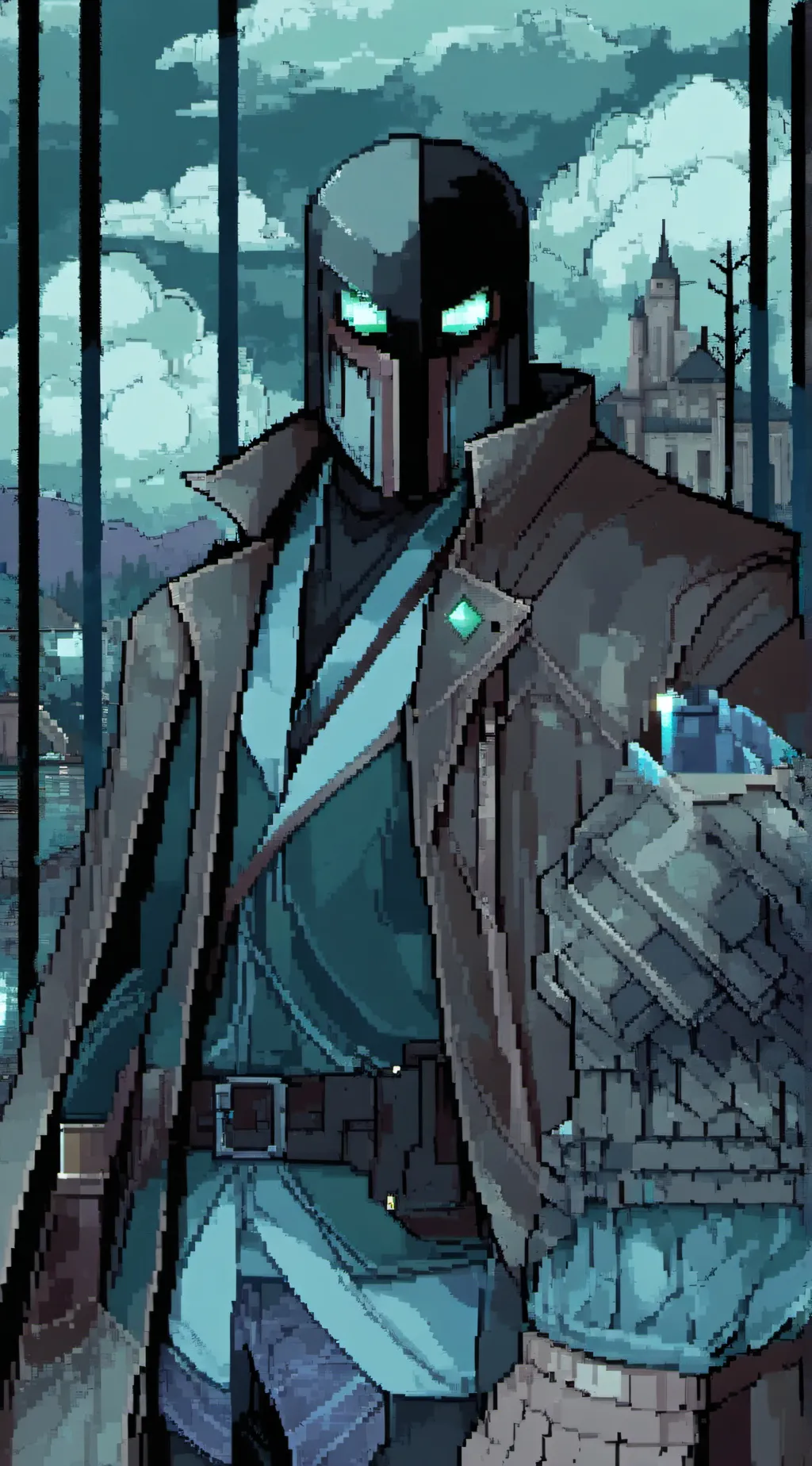 ai character: knight of death  background