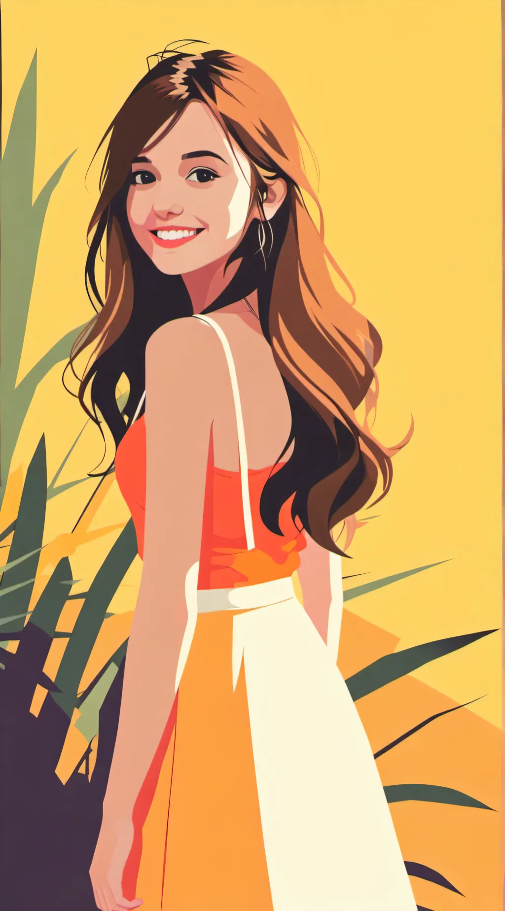 ai character: Tina background