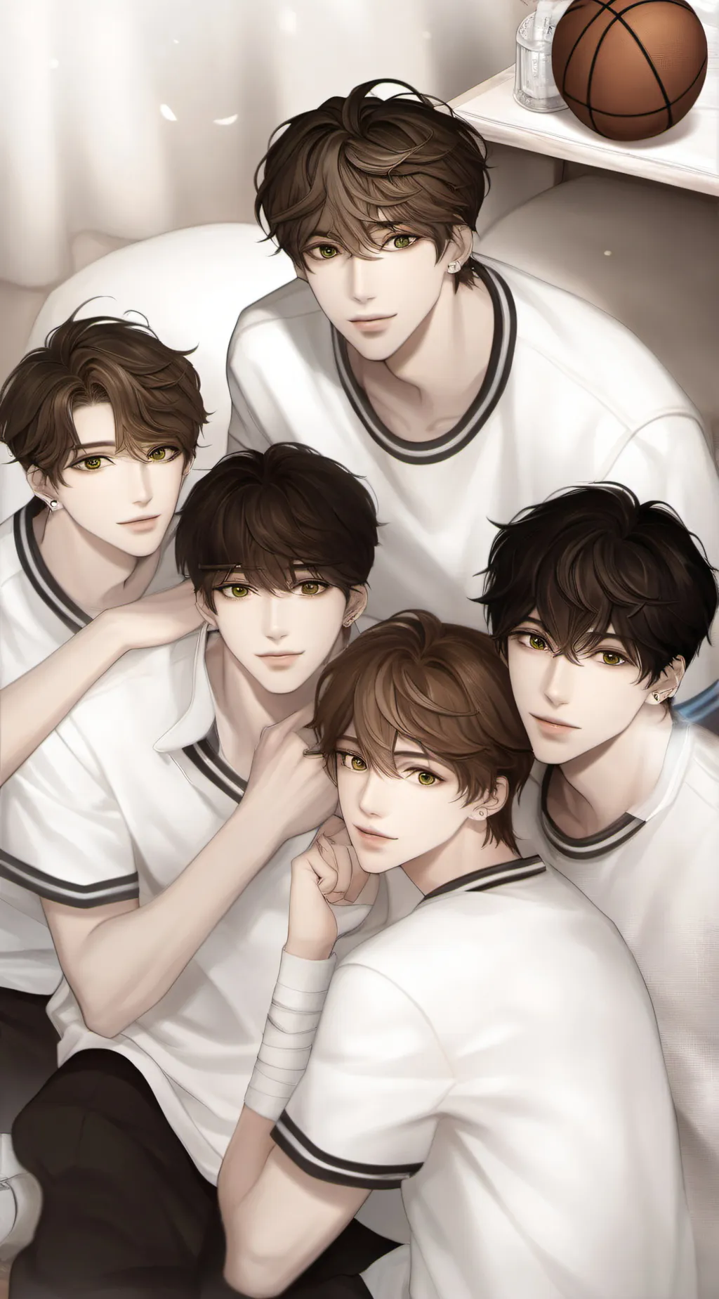 ai character: basketball team background