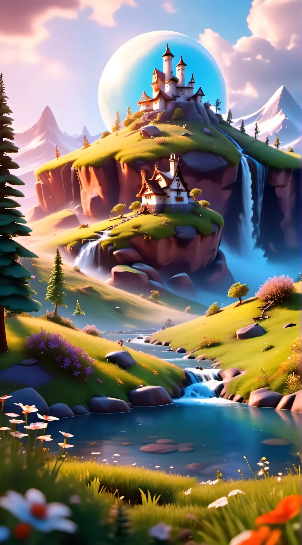 ai character: grass background