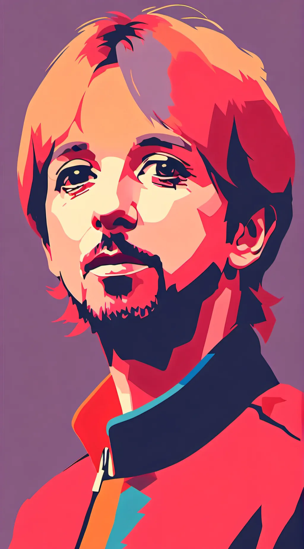 ai character: Ringo starr  background