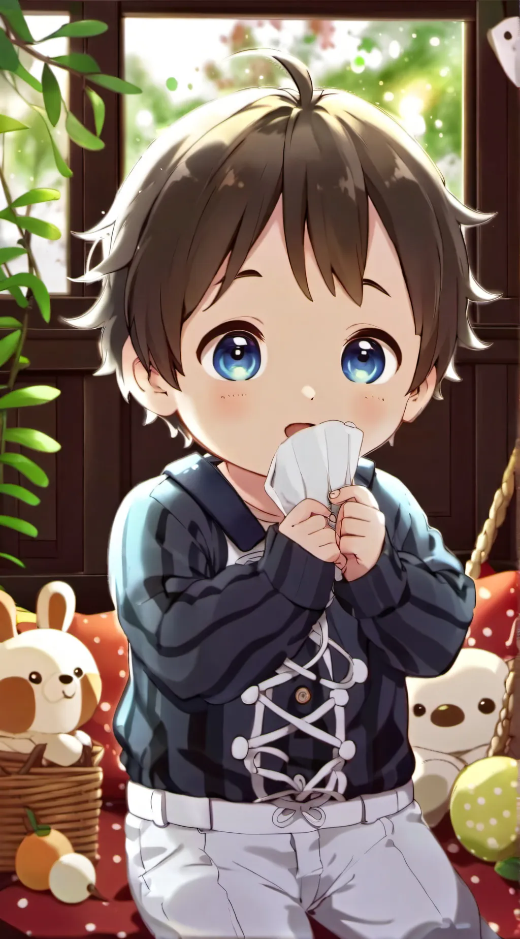 ai character: iPad kid background