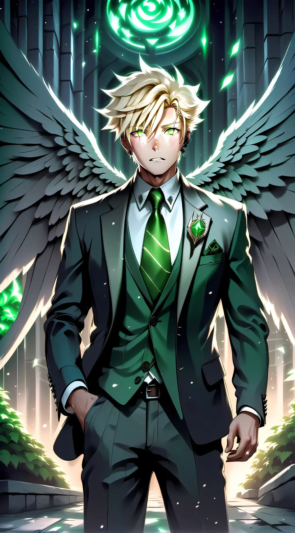 ai character: yandere bakugou  background