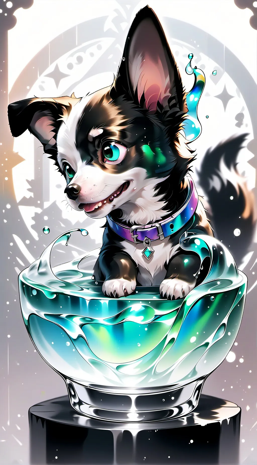 ai character: OOOOHHH SING DOGGY background