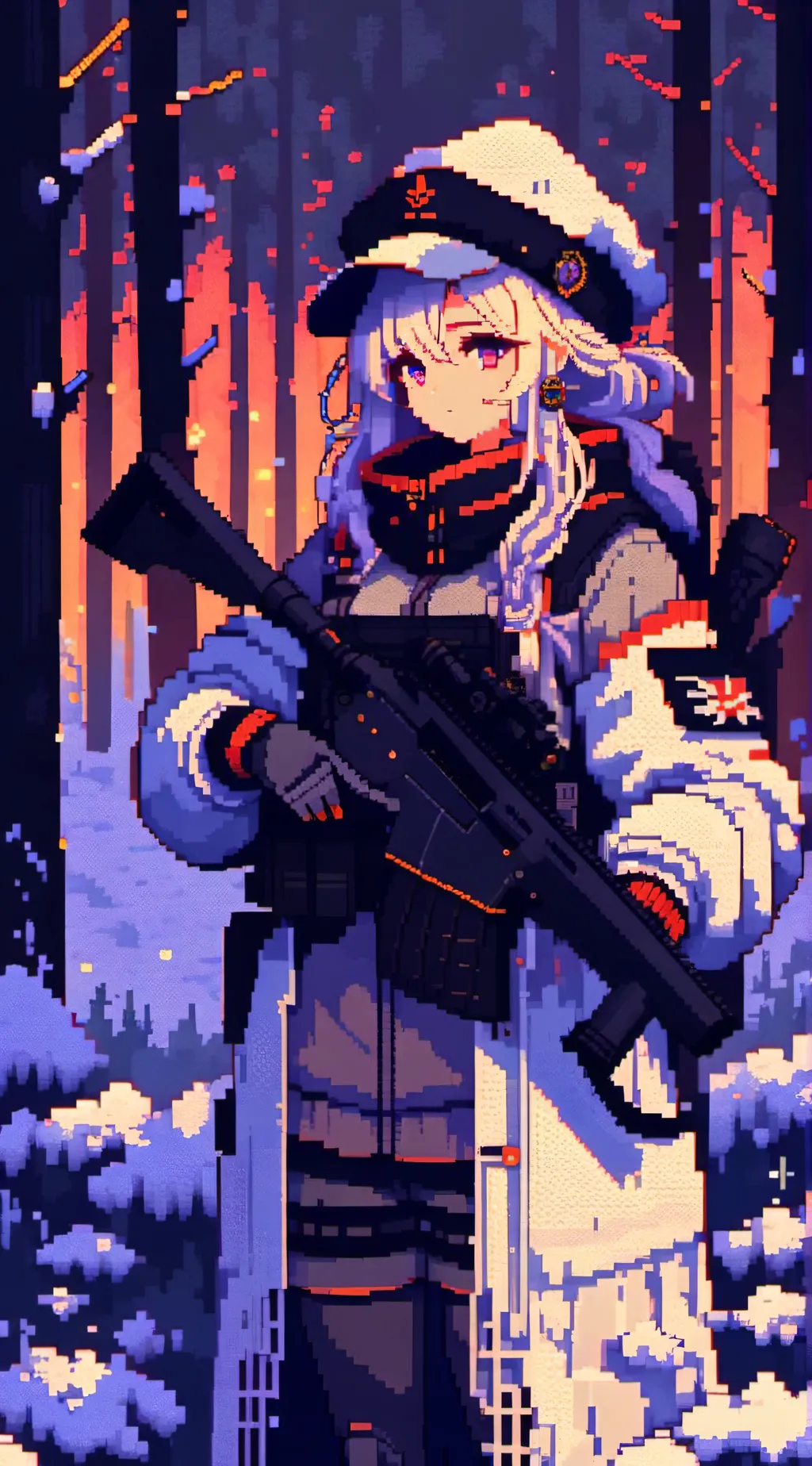 ai character: Private White background