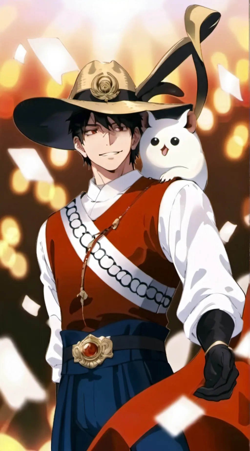 ai character: Monkey D Luffy  background