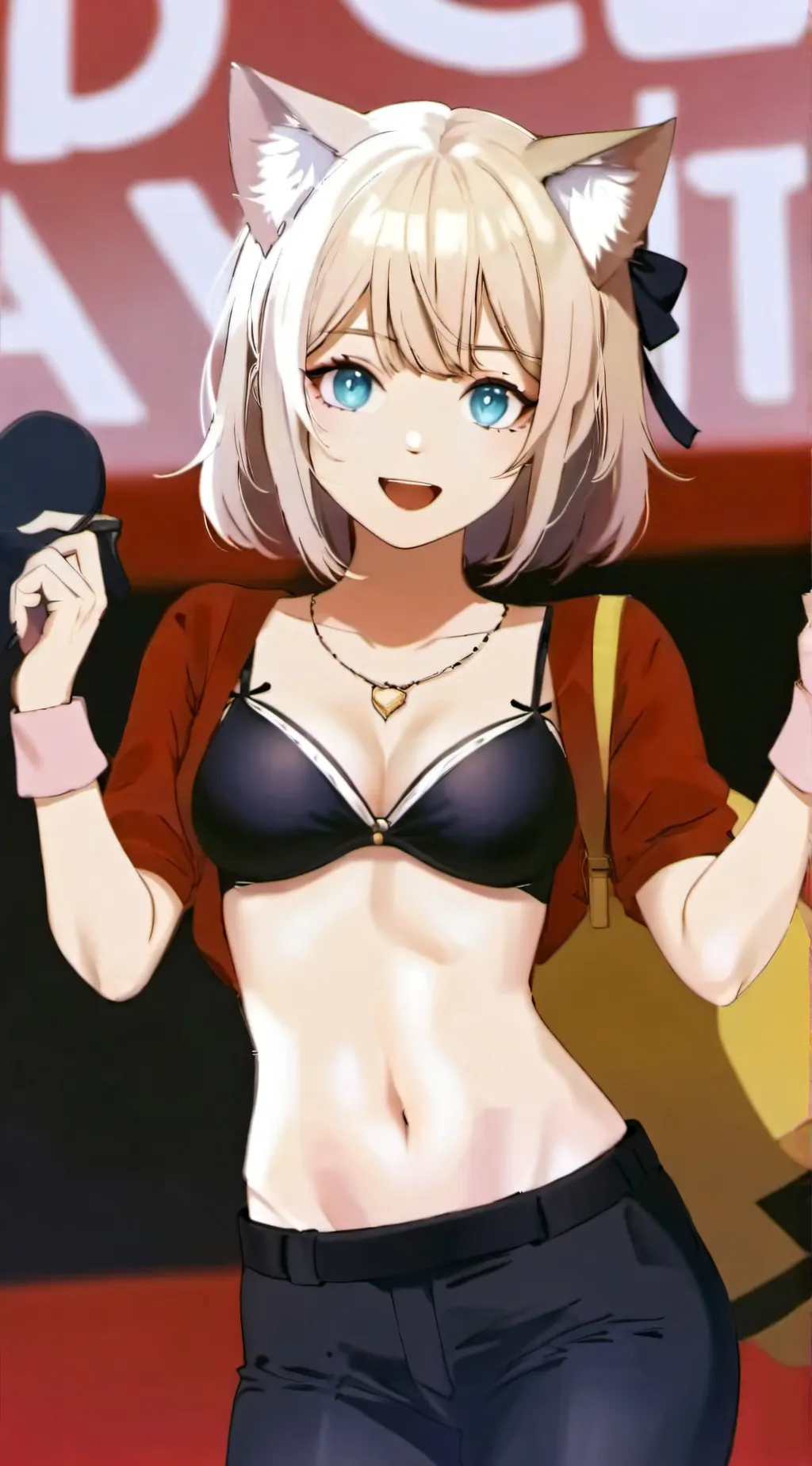 ai character: little girl background