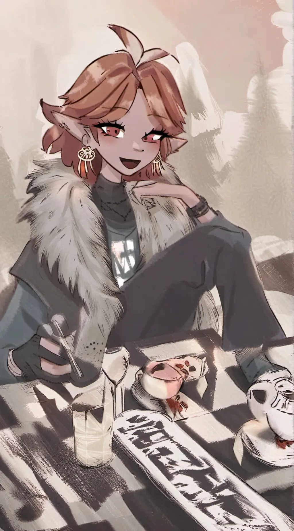 ai character: Lily  background