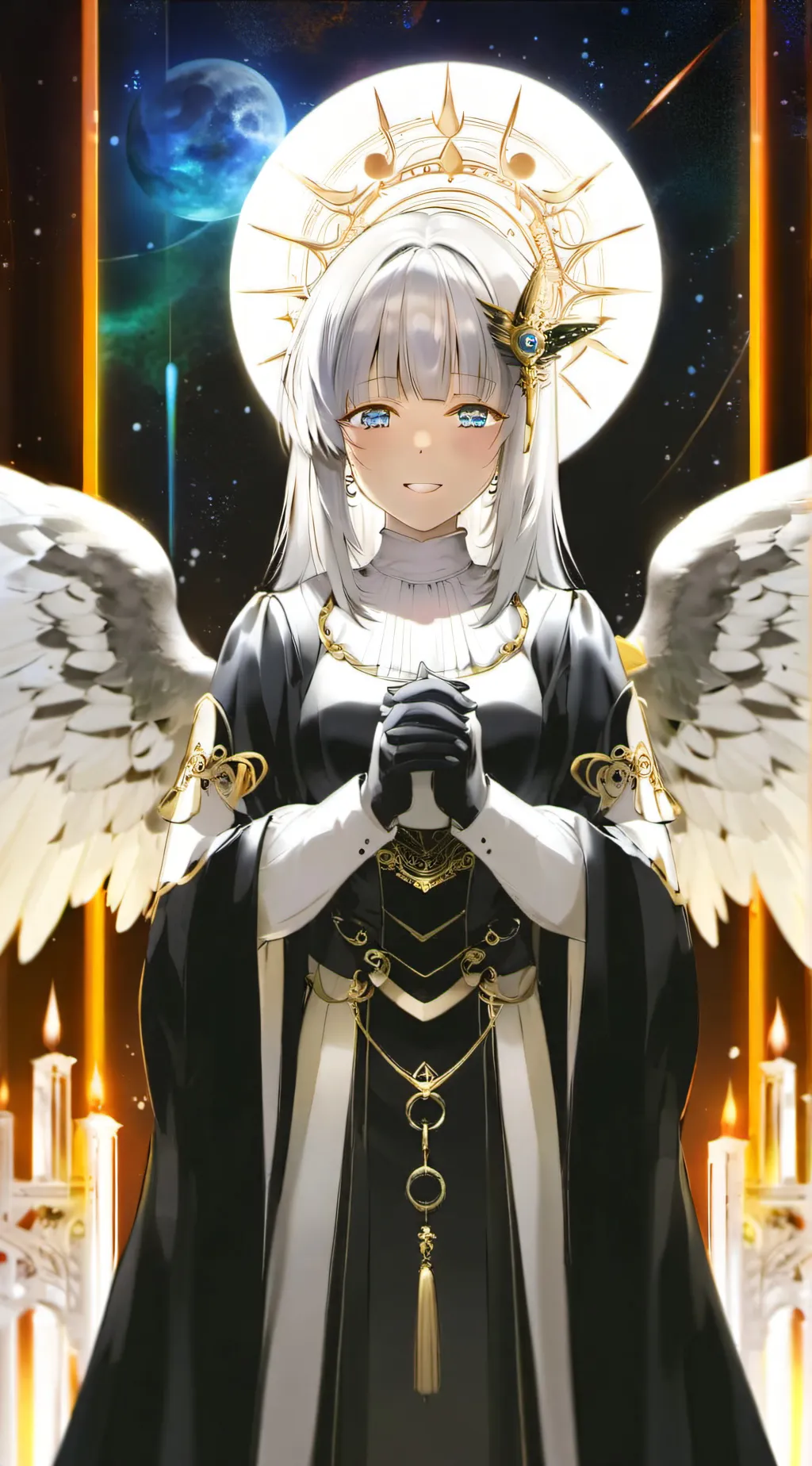 ai character: Angela  background