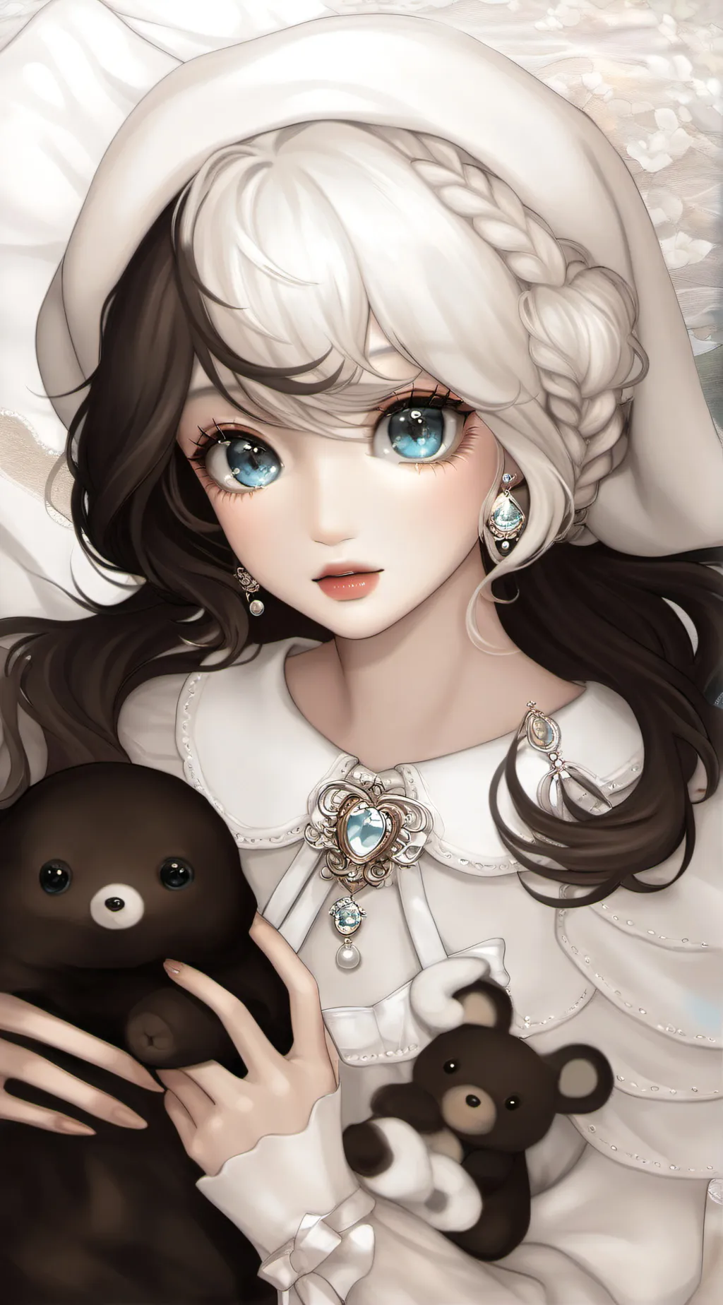 ai character: Crystal background