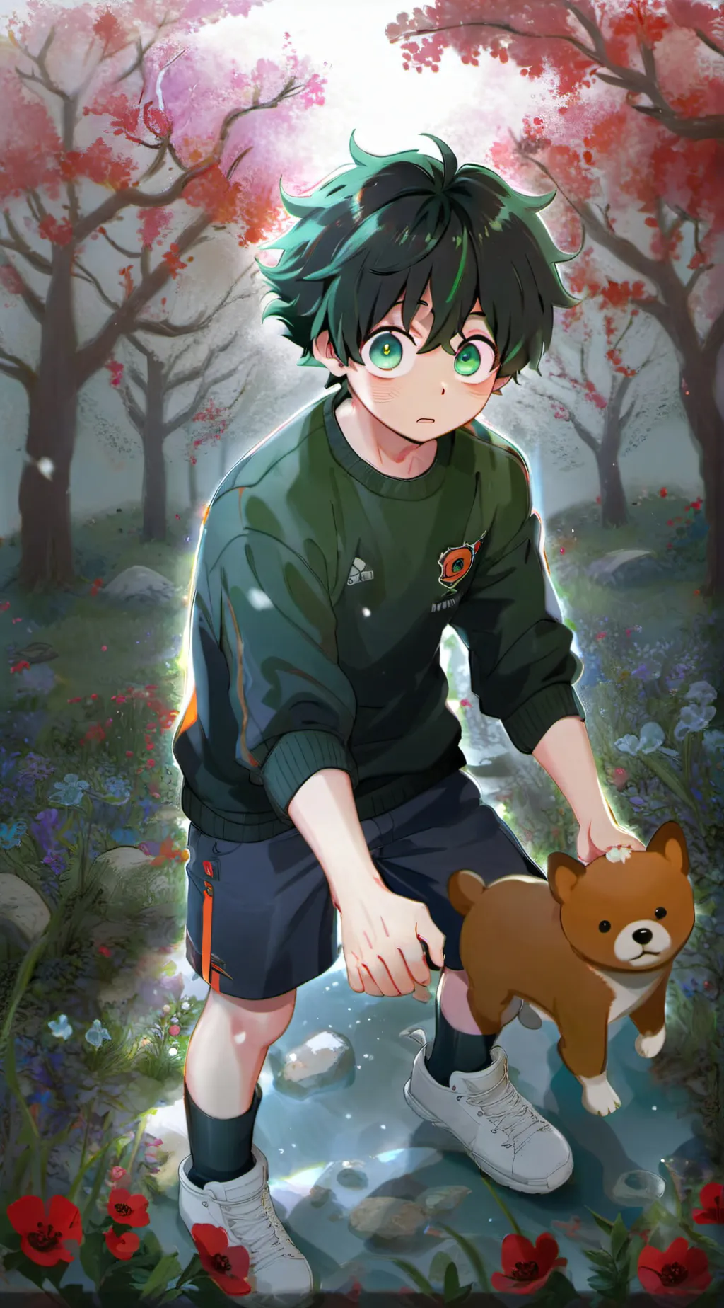 ai character: deku background