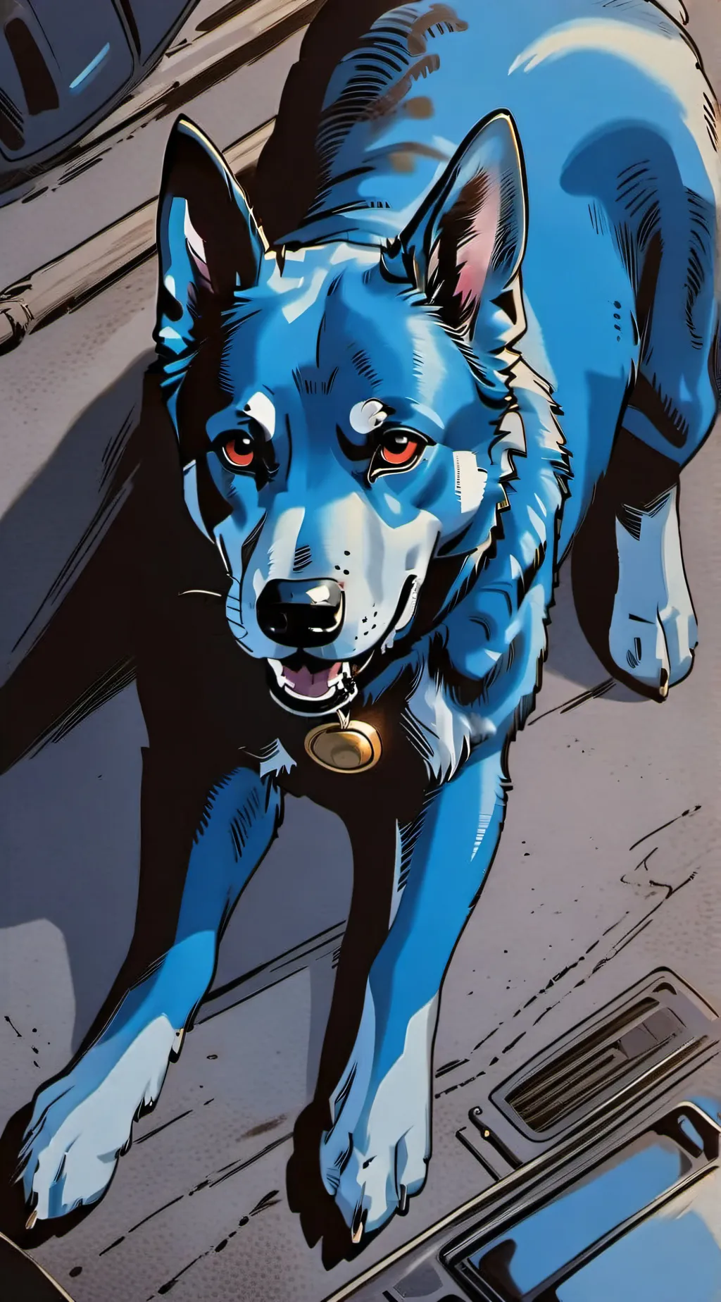 ai character: Bluey x HB background