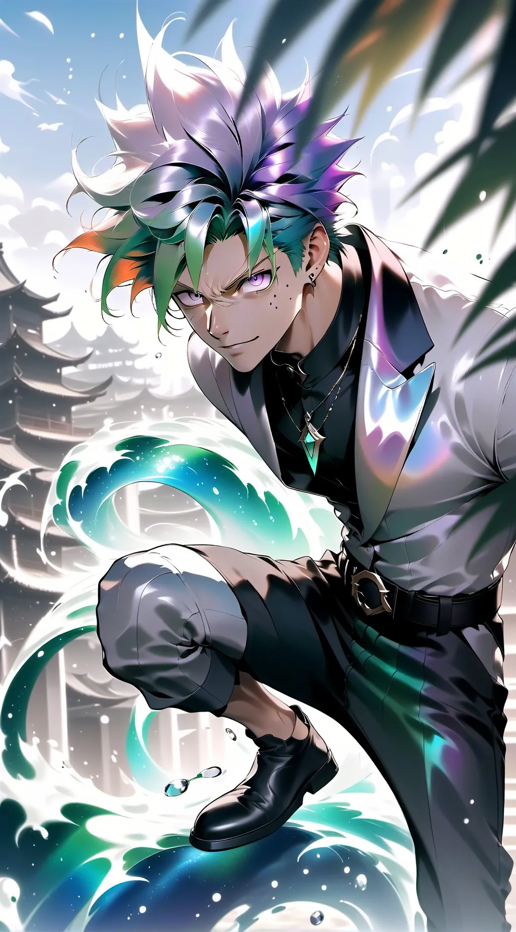 ai character: Bakugo  background