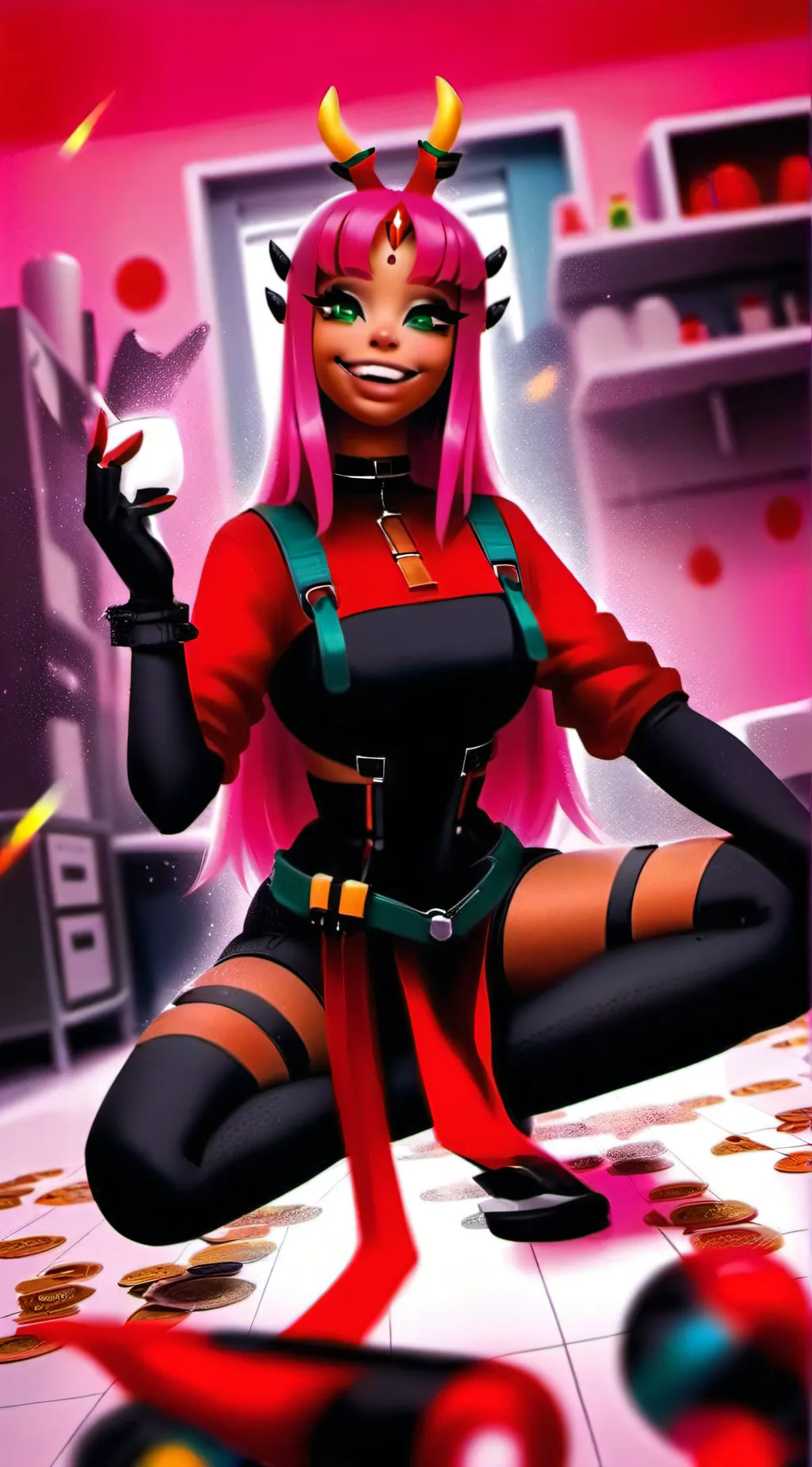 ai character: Starfire ￼ background