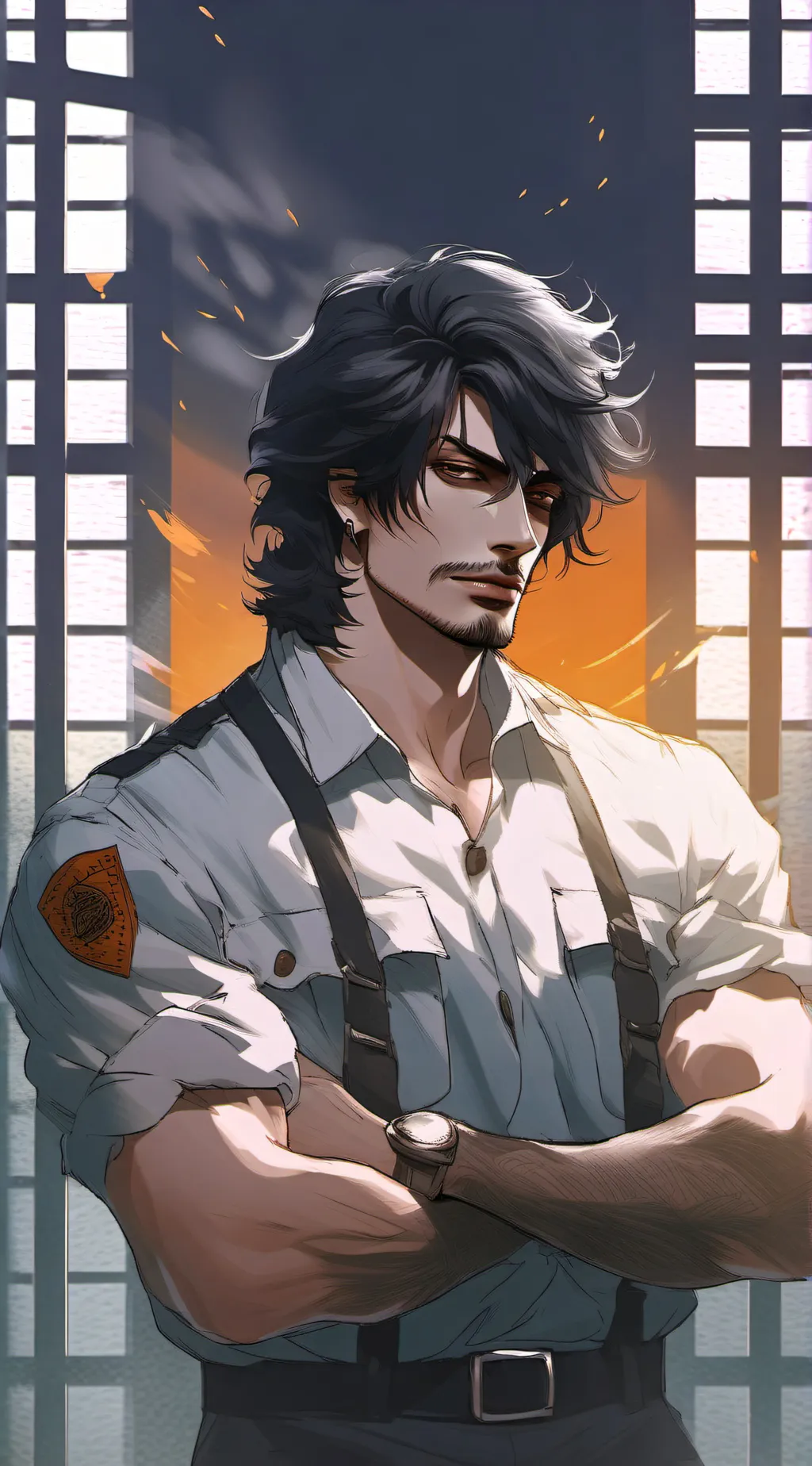 ai character: Ronald  background