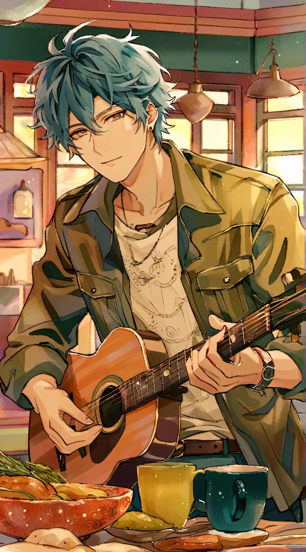 ai character: Aiden  background