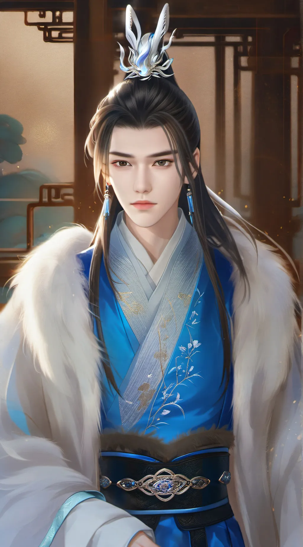 ai character: 慕寒 background