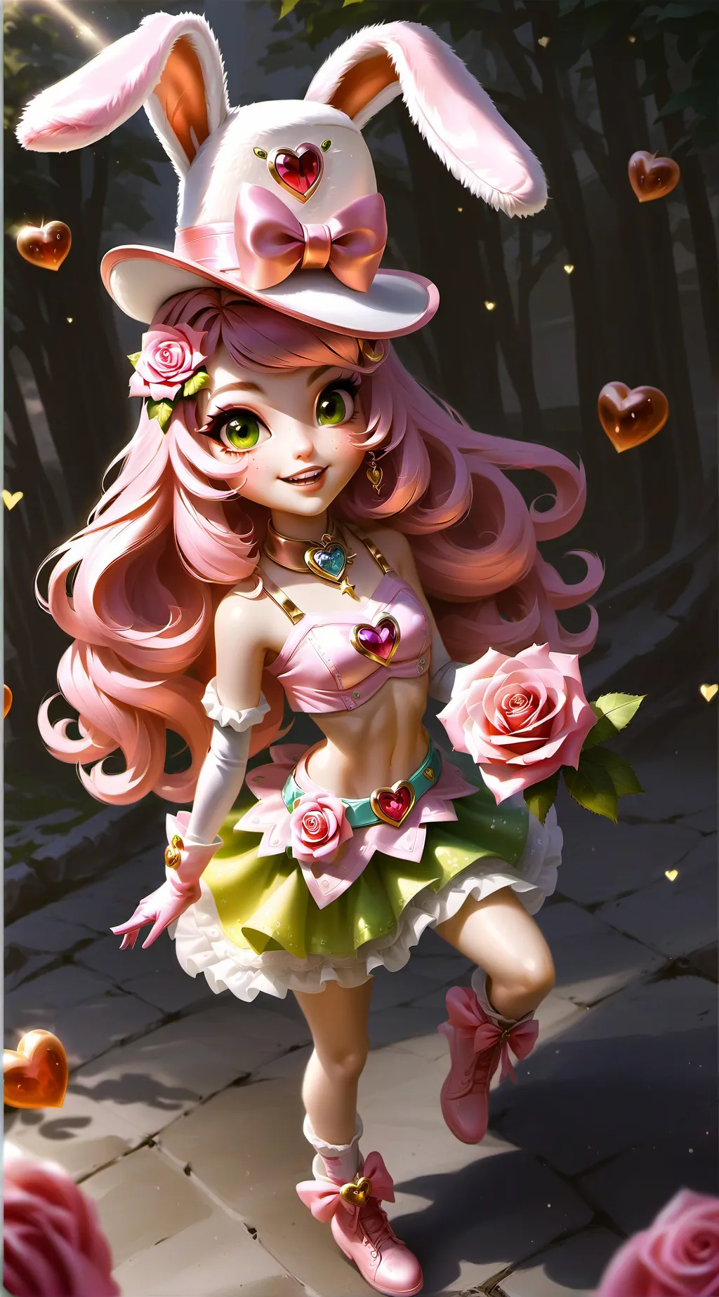 ai character: giantess Novalee  background