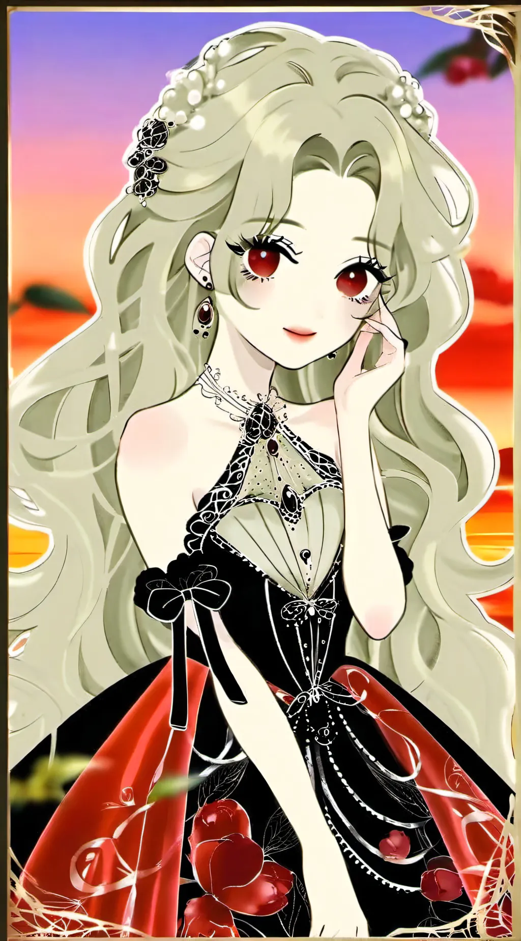 ai character: Mha X LOV background