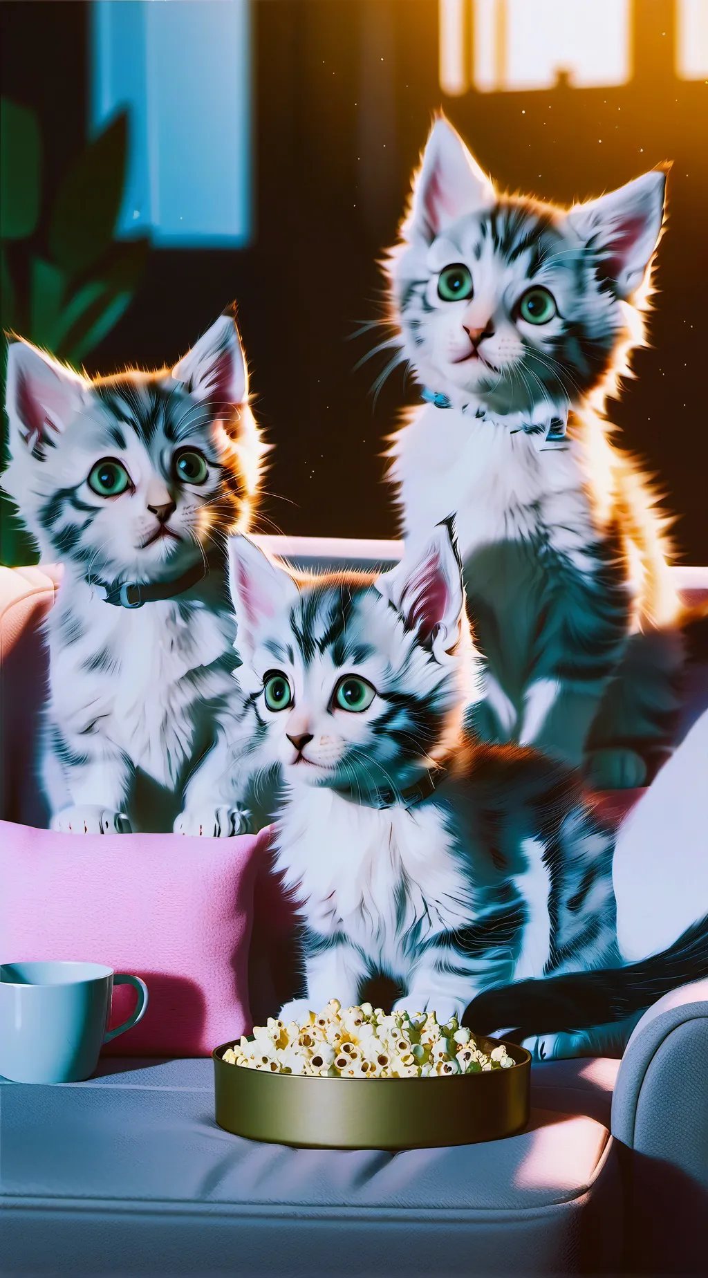 ai character: movie kittens background