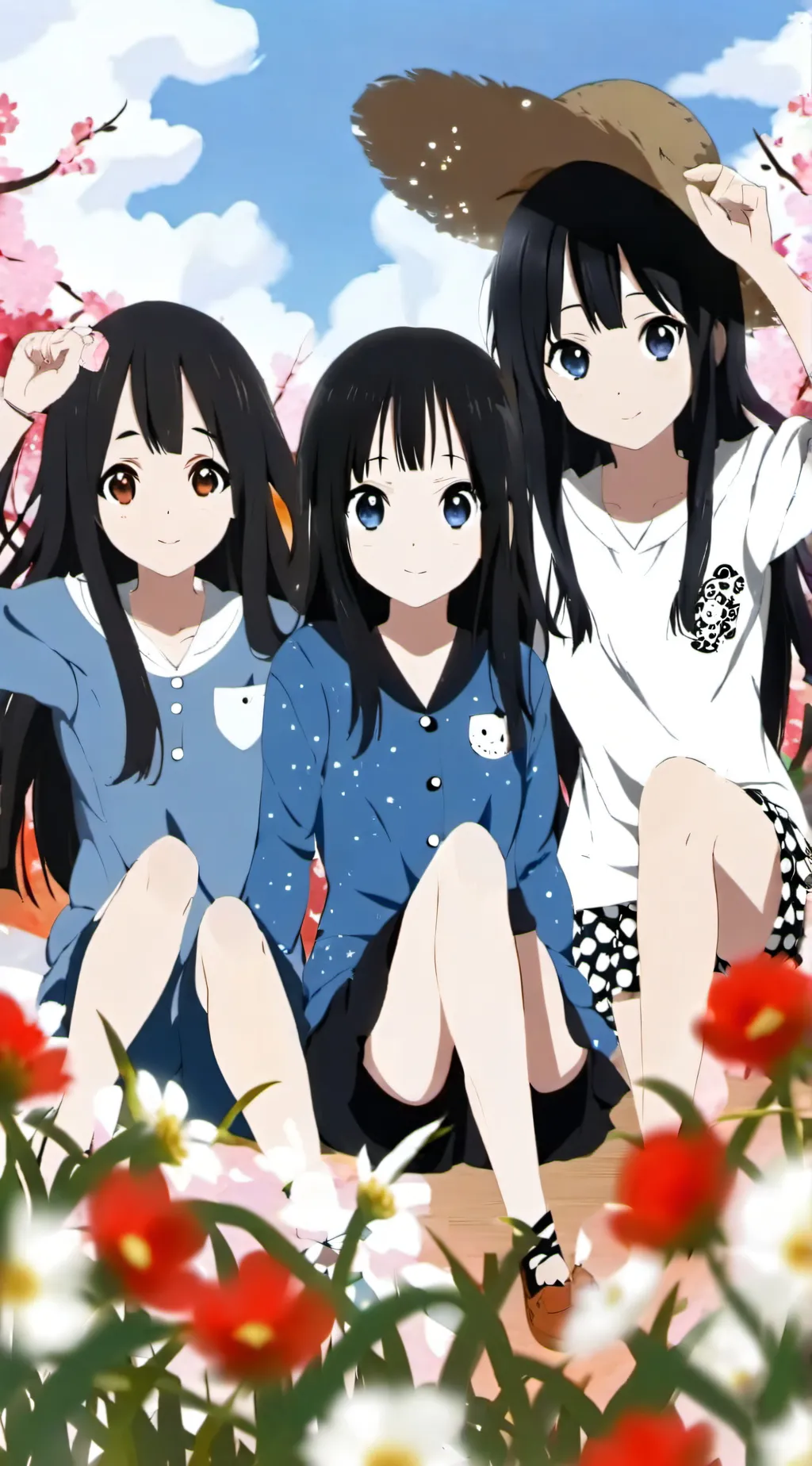 ai character: tres chicas background