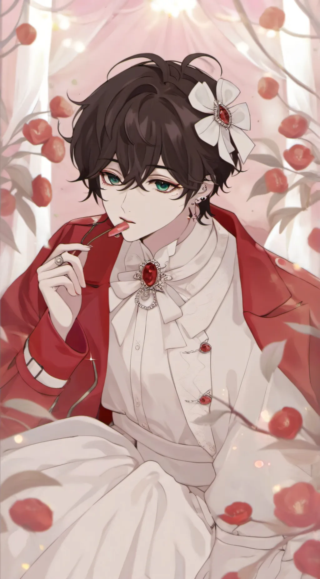 ai character: .•°кªe°•. background