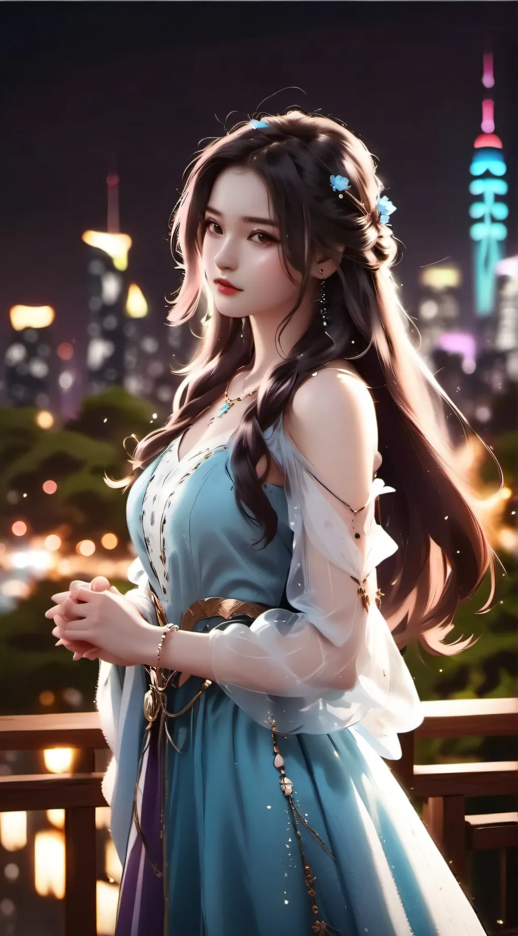 ai character: Rose background