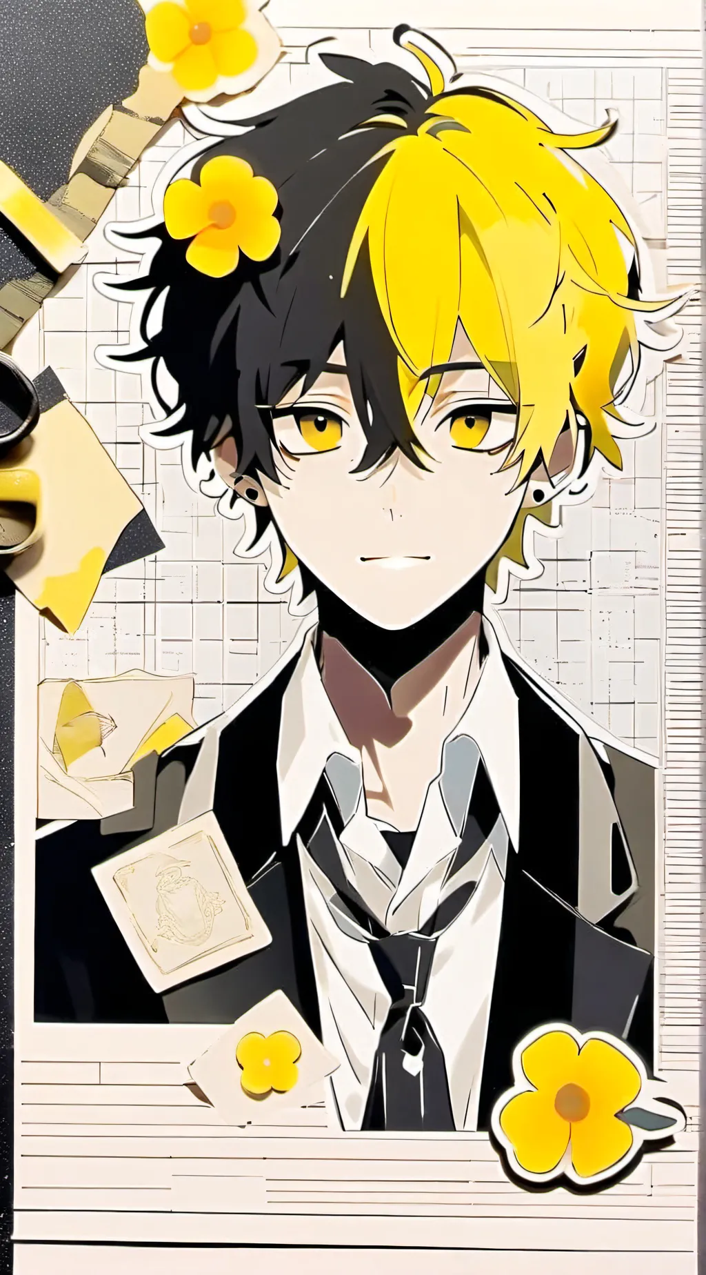 ai character: 🌼🖤.Max.🖤🌼 background