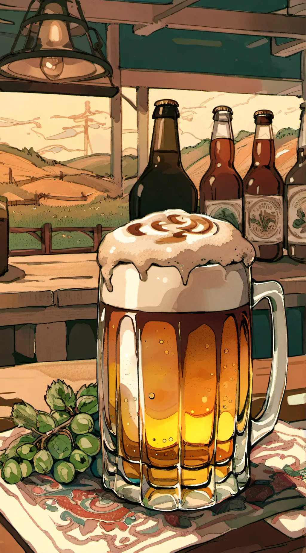 ai character: boy's night out background