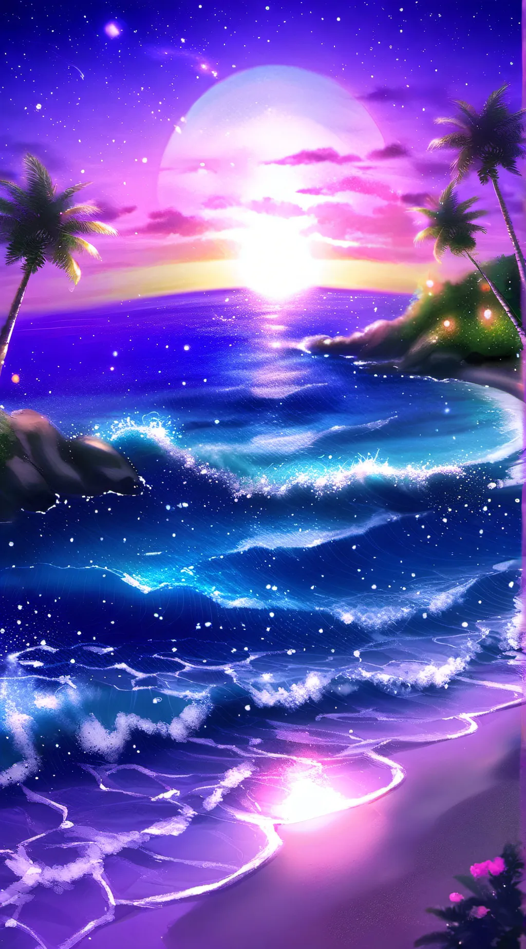 ai character: Skibidi beachparty background